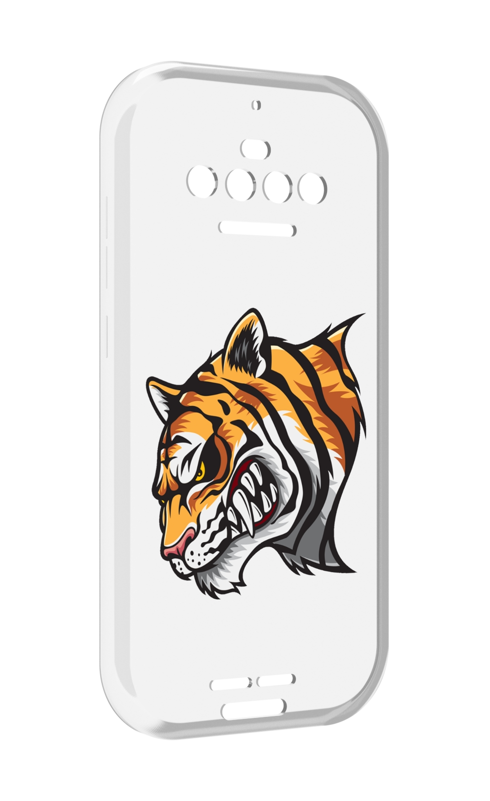 

Чехол MyPads Тигр для Oukitel F150 R2022, Прозрачный, Tocco