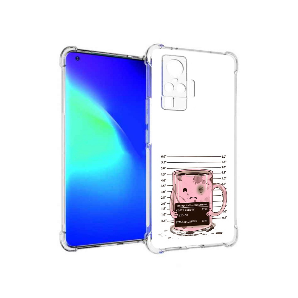 

Чехол MyPads Tocco для Vivo X50 Pro кружка (PT151209.405.420), Прозрачный, Tocco
