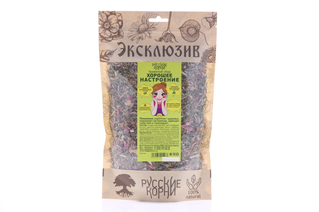 

Травяной сбор Русские корни Хорошее настроение 100 г