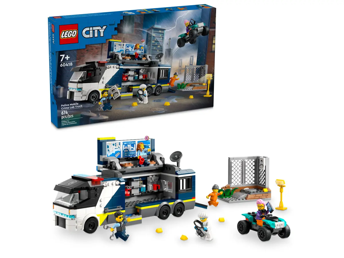 Конструктор Lego City Полицейский грузовик криминальной лаборатории, 60418