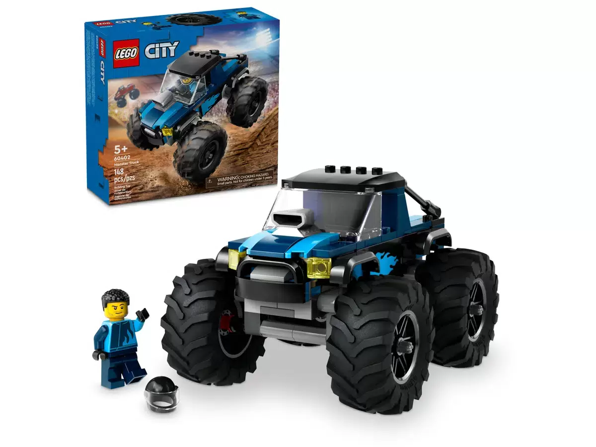 Конструктор Lego City Vehichles Blue Monster Truck, 60402