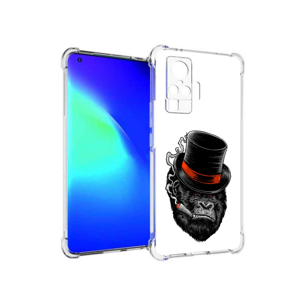 

Чехол MyPads Tocco для Vivo X50 Pro дизайнерская горилла (PT151209.405.431), Прозрачный, Tocco