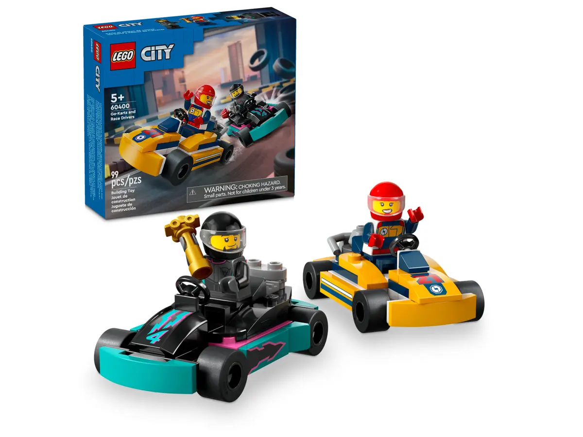 Конструктор Lego City Картинг и гонщики, 60400