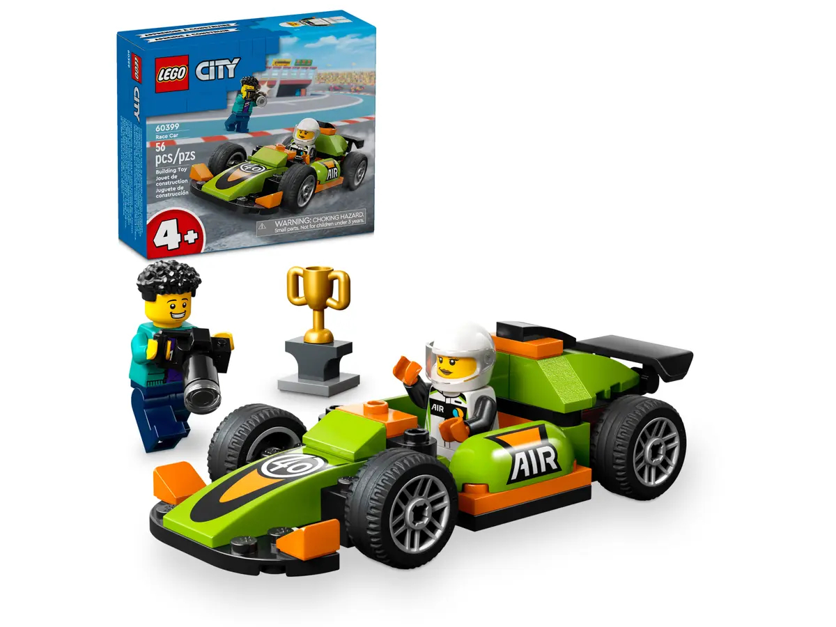 Конструктор Lego City Зеленый гоночный автомобиль, 60399