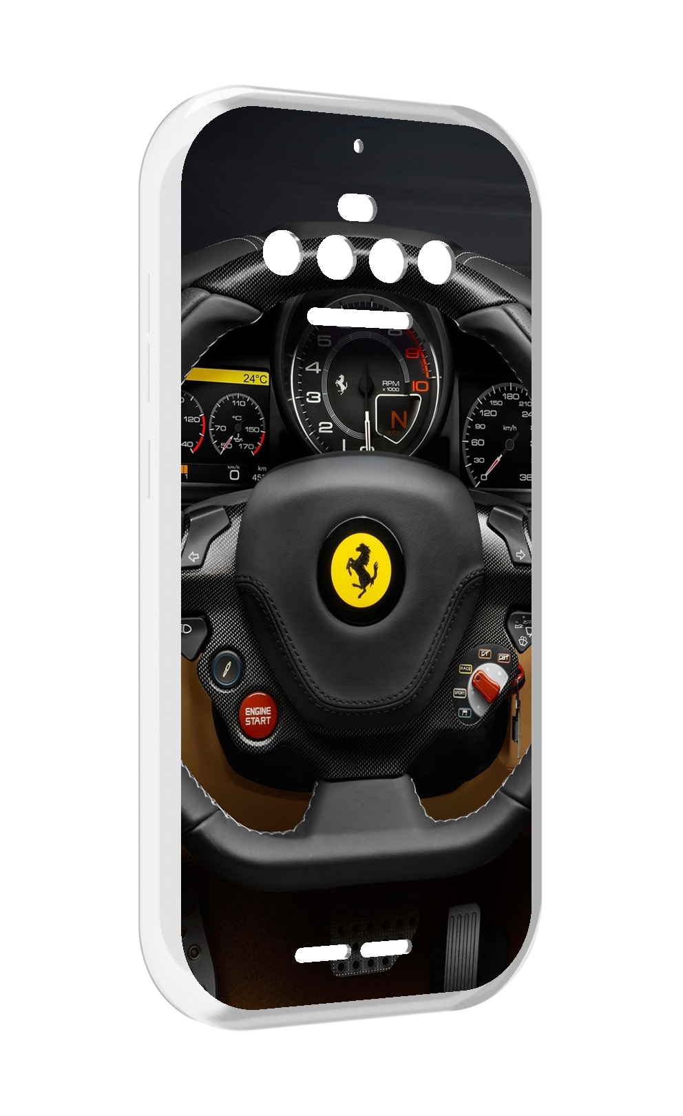 

Чехол MyPads Ферарри для Oukitel F150 R2022, Прозрачный, Tocco