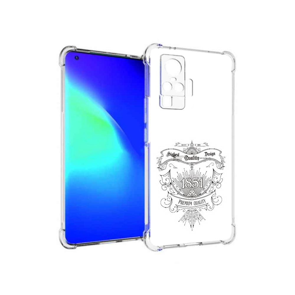 

Чехол MyPads Tocco для Vivo X50 Pro логотип 1851 год (PT151209.405.444), Прозрачный, Tocco
