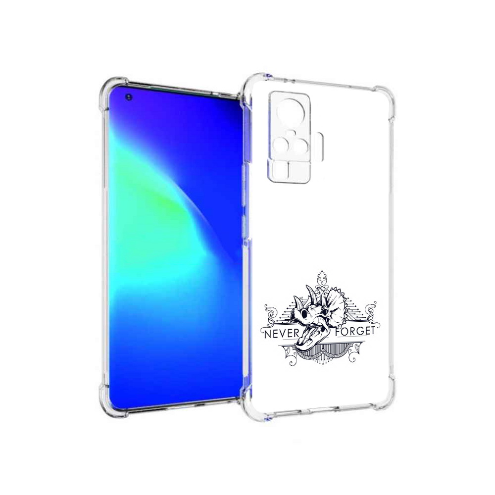 

Чехол MyPads Tocco для Vivo X50 Pro логотип носорога никогда не забуду (PT151209.405.445), Прозрачный, Tocco