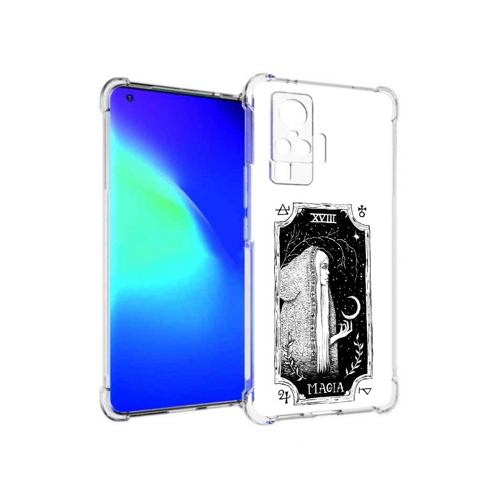 

Чехол MyPads Tocco для Vivo X50 Pro лунная магия (PT151209.405.447), Прозрачный, Tocco