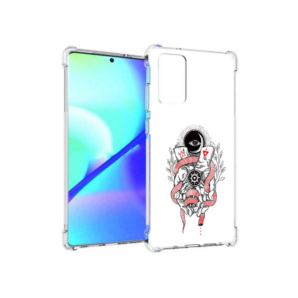 

Чехол MyPads Tocco для Samsung Galaxy Note 20 абстрация связанные руки (PT152536.527.213), Прозрачный, Tocco
