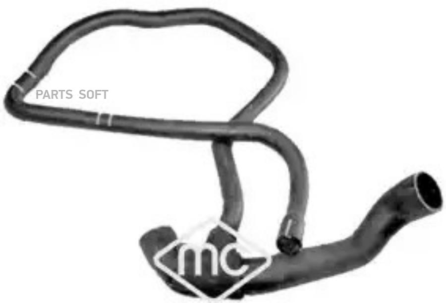 

Патрубок Радиатора Нижн Opel Corsa C 1.2 + 1.4 Xep, Арт. 09543, Metalcaucho Metalcaucho 09