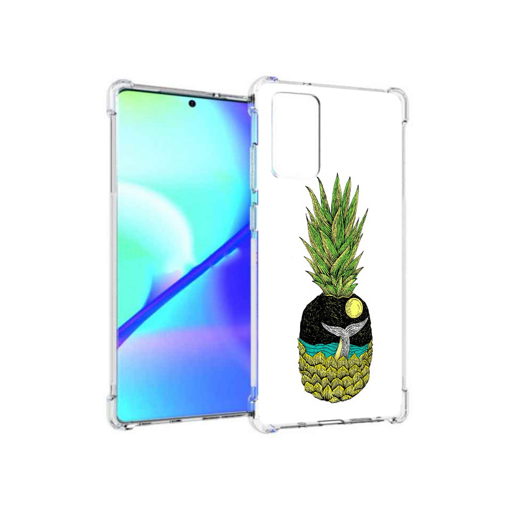 

Чехол MyPads Tocco для Samsung Galaxy Note 20 ананас с китом (PT152536.527.220), Прозрачный, Tocco
