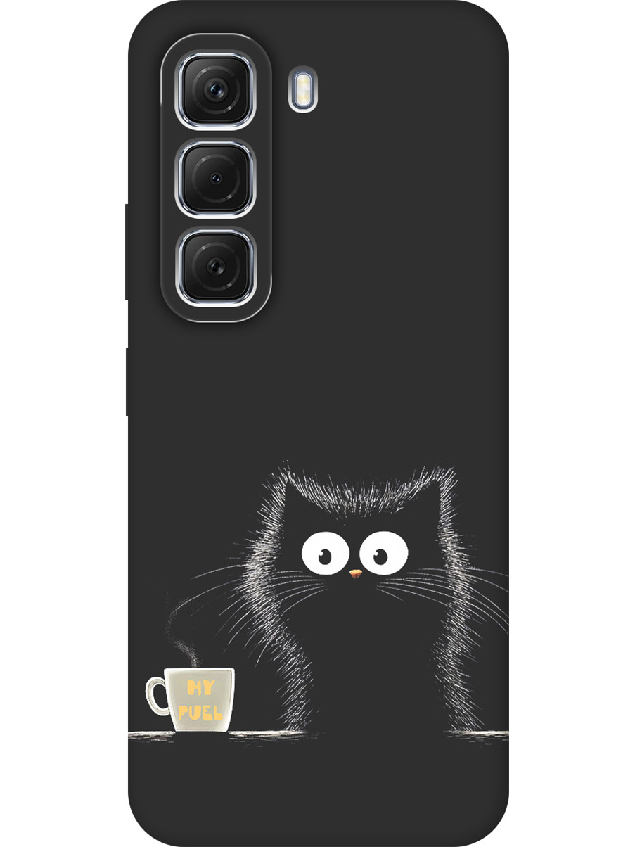 

Силиконовый чехол на Infinix Hot 50 4G с принтом "Котик и кофе" матовый черный, Черный;белый;коричневый, 786718712