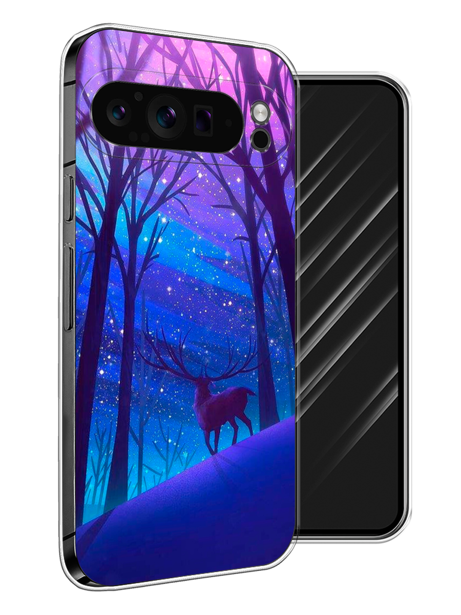 

Чехол Awog на Google Pixel 9 Pro "Северный олень", Фиолетовый;голубой;синий, 272050-1