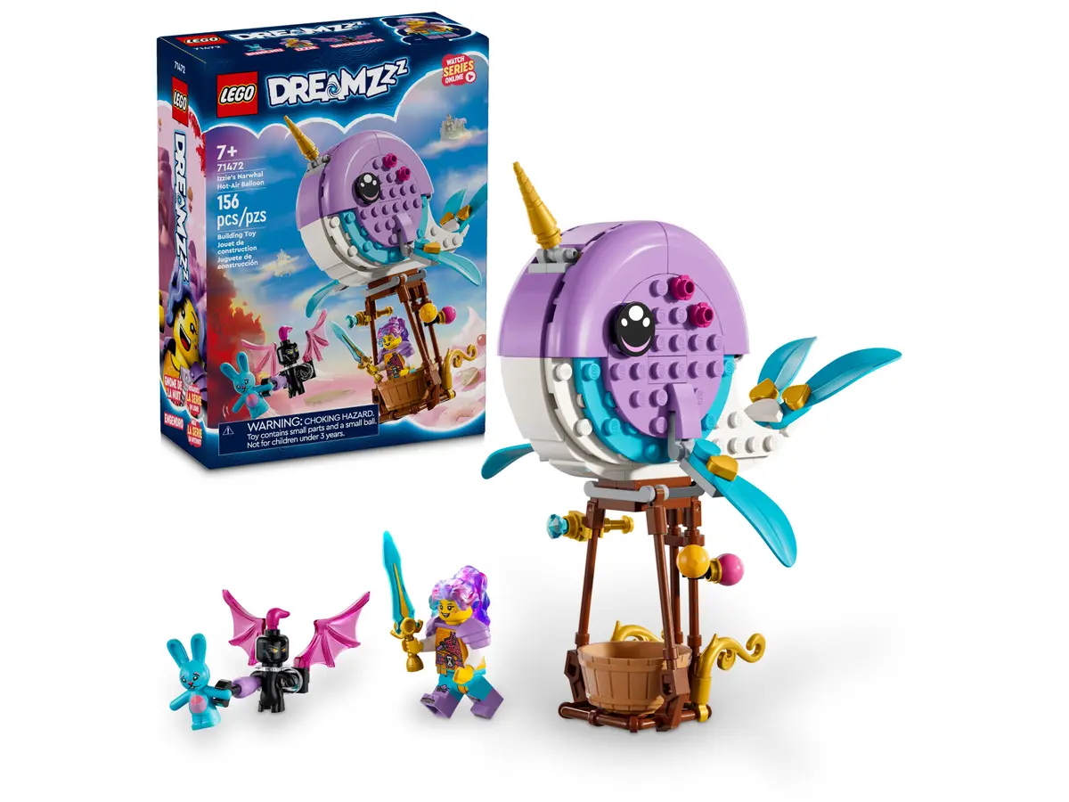 

Конструктор Lego Dreamzzz Воздушный шар Нарвал Иззи, 71472, 71472