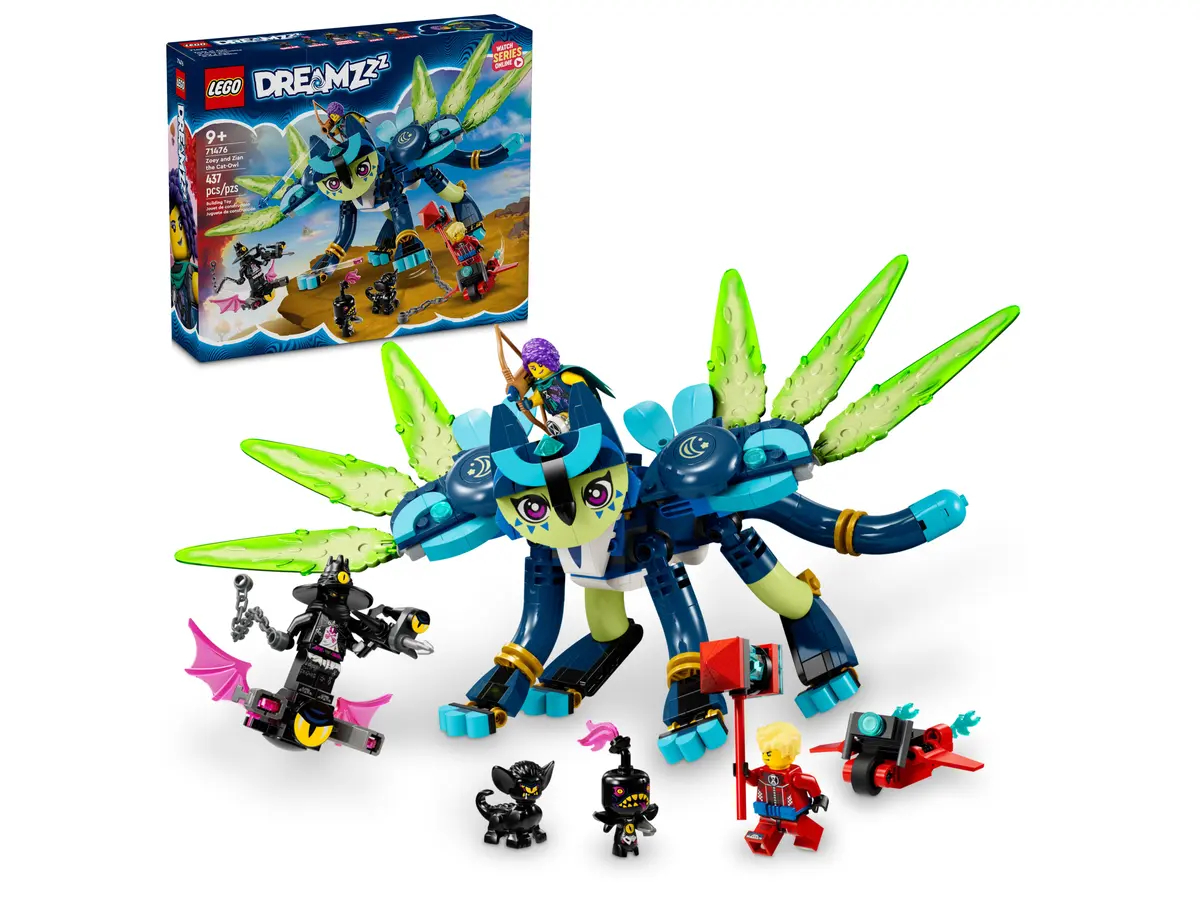 

Конструктор Lego Dreamzzz Зои и кошка-сова Зиан, 71476, 71476