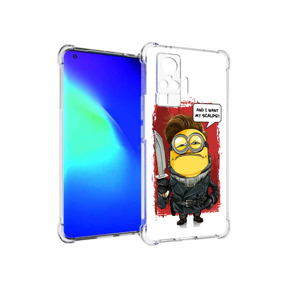 

Чехол MyPads Tocco для Vivo X50 Pro миньон убийца (PT151209.405.477), Прозрачный, Tocco