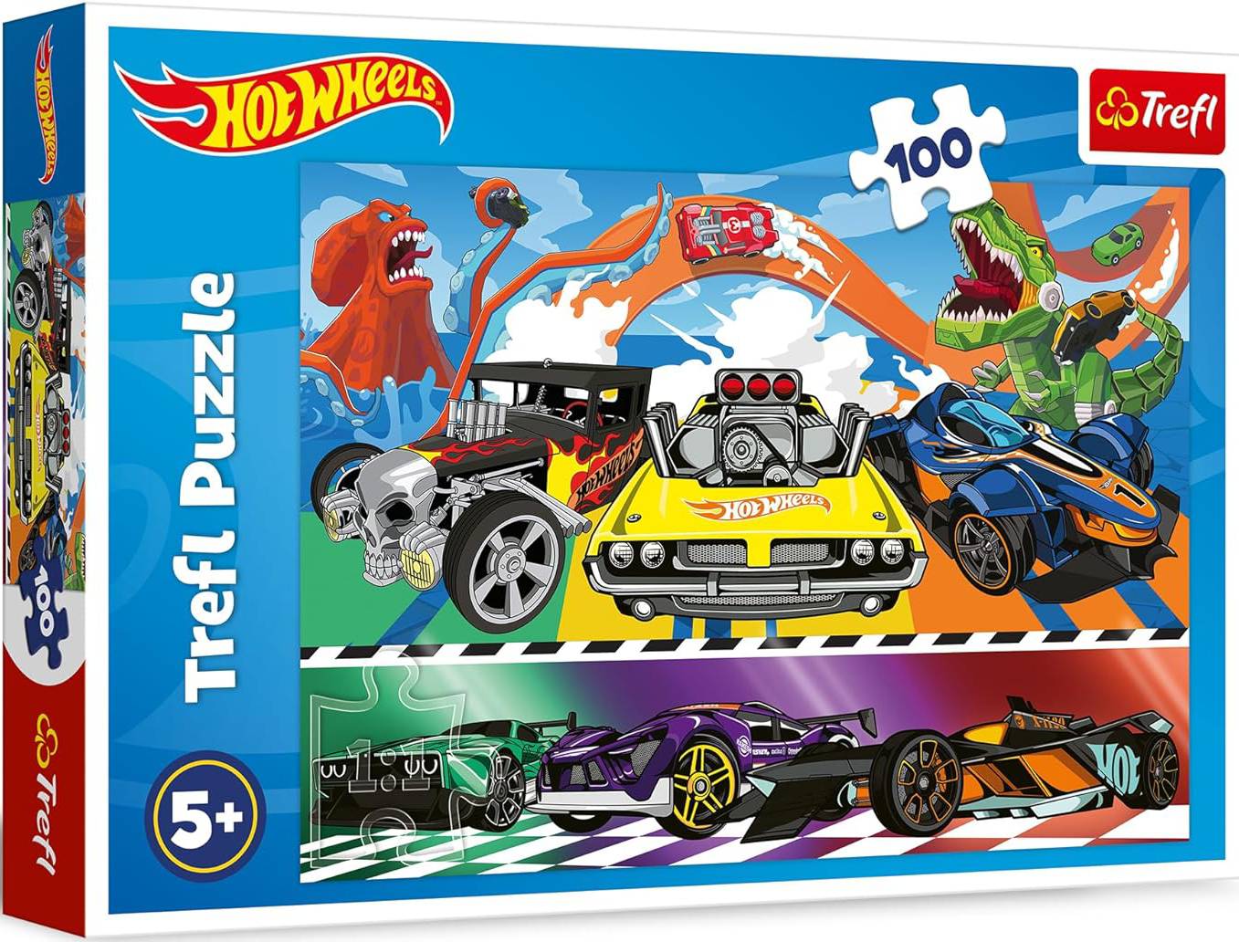 

Пазл Trefl Автомобили Hot Wheels, 100 дет, Автомобили Hot Wheels