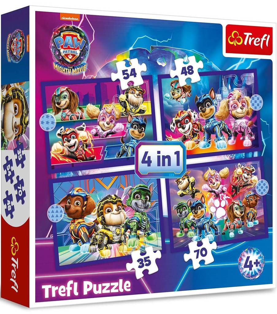 

Пазл Trefl Спасение героев, Щенячий Патруль, 35#48#54#70 дет, Спасение героев