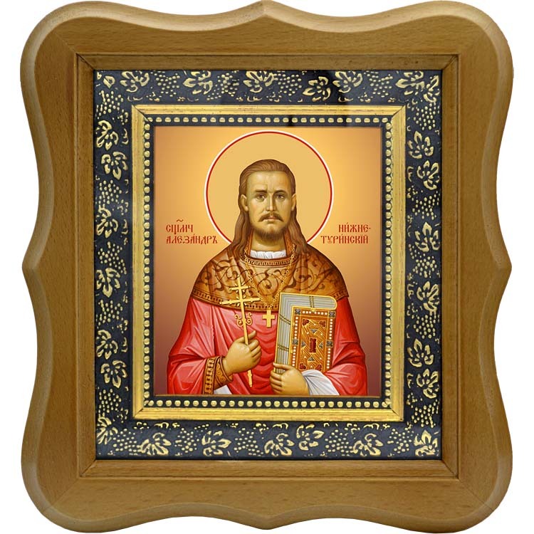 

Александр (Адрианов) Нижнетуринский священномученик, пресвитер. Икона на холсте.