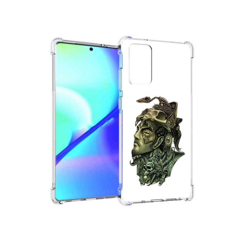 

Чехол MyPads Tocco для Samsung Galaxy Note 20 бронзовый воин (PT152536.527.248), Прозрачный, Tocco
