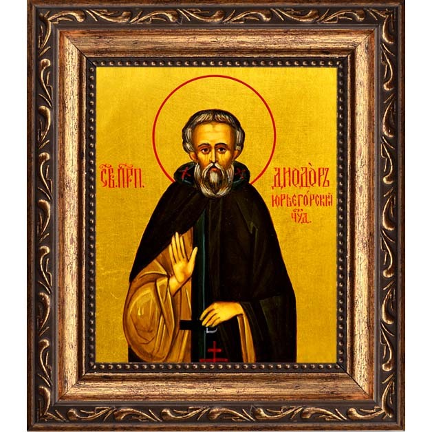 

Дамиан (в схиме Диодор) Юрьегорский, Каргопольский преподобный. Икона на холсте.