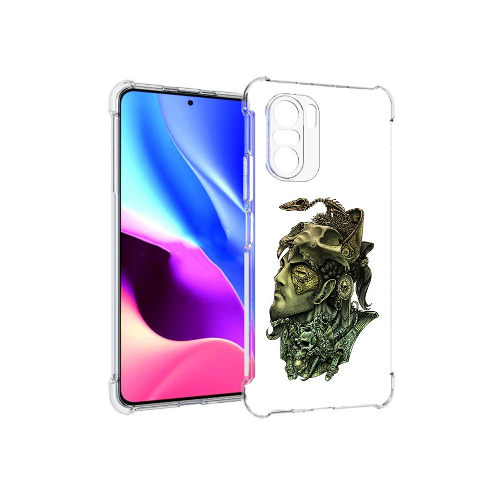 Чехол MyPads Tocco для Xiaomi Redmi K40 бронзовый воин (PT158239.260.248)