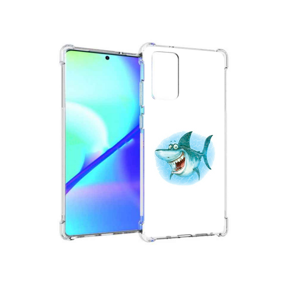 

Чехол MyPads Tocco для Samsung Galaxy Note 20 веселая акула (PT152536.527.261), Прозрачный, Tocco