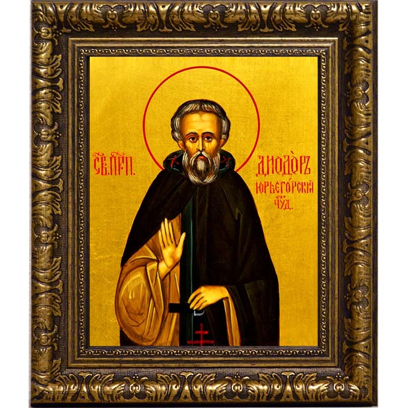

Дамиан (в схиме Диодор) Юрьегорский, Каргопольский преподобный. Икона на холсте.