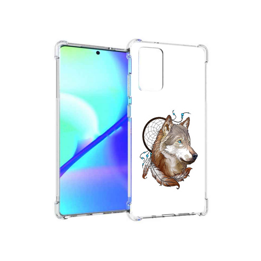

Чехол MyPads Tocco для Samsung Galaxy Note 20 волк и ловец снов (PT152536.527.269), Прозрачный, Tocco