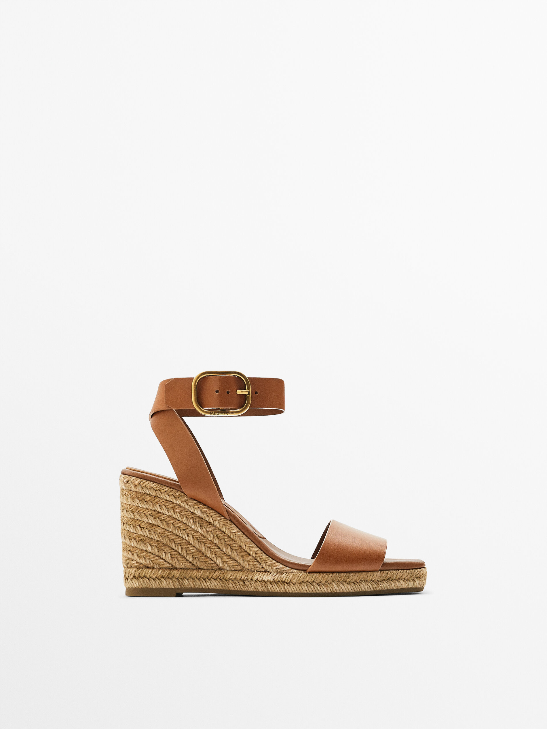 Эспадрильи женские Massimo Dutti 116622507 коричневые 38 EU (доставка из-за рубежа)