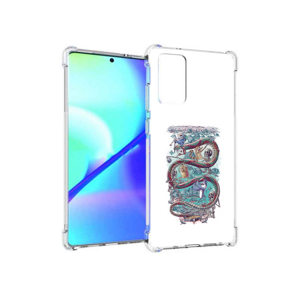 

Чехол MyPads Tocco для Samsung Galaxy Note 20 время приключений страшилка, Прозрачный, Tocco