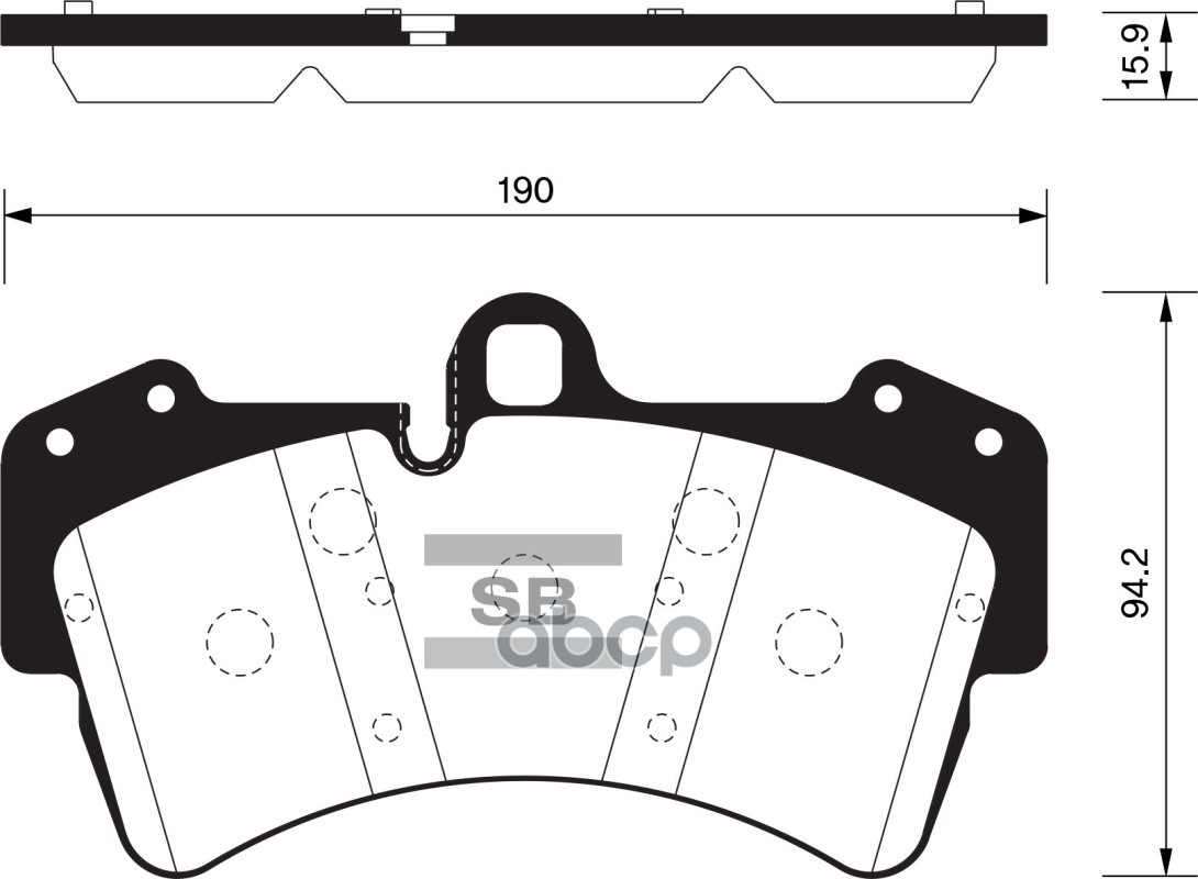 

Колодки Торм. Пер. Audi Q7 06>, Vw Touareg <10 Sangsin brake арт. SP2197