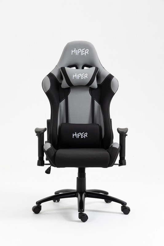 Кресло игровое Hiper Bora HGC101, чёрный, серый