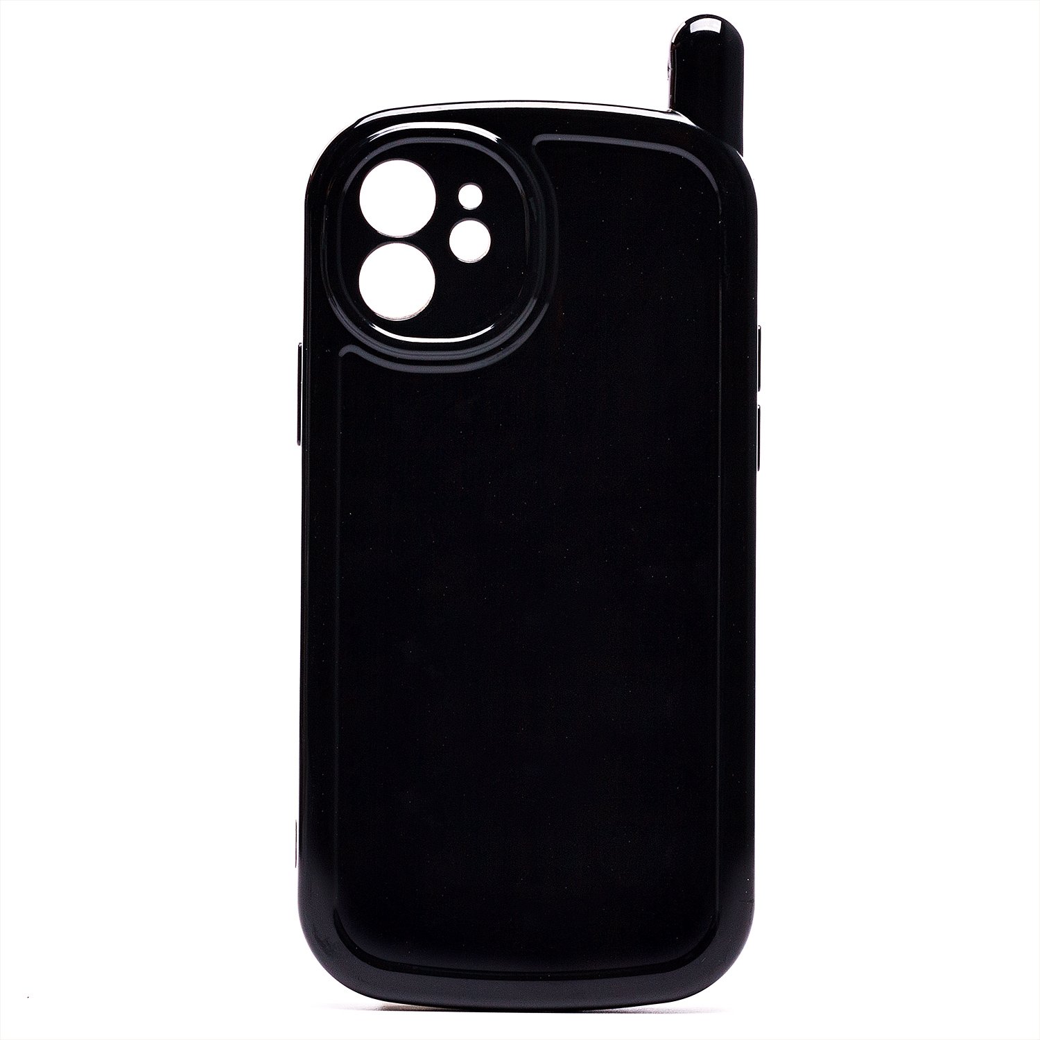 

Чехол iPhone 12 силиконовый с антенной <черный>, iPhone 12
