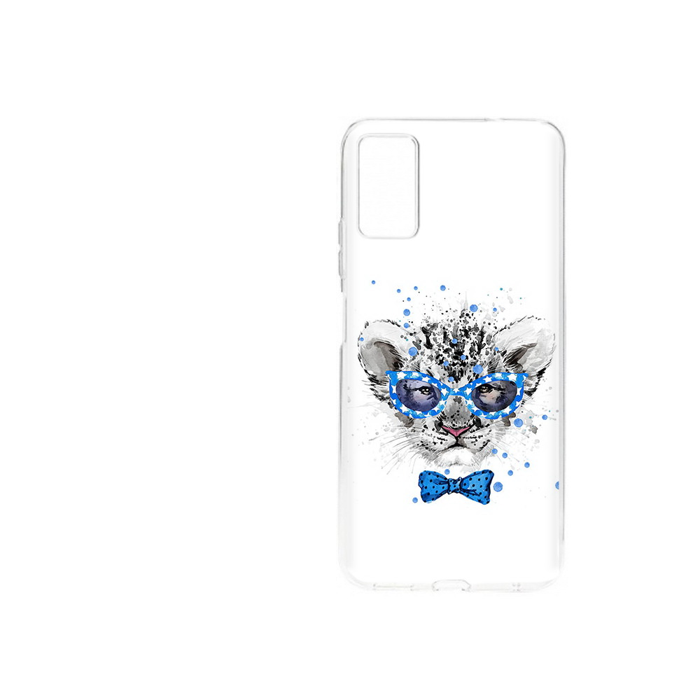 Чехол MyPads Tocco для ZTE Blade A71 (2021) тигренок с бабочкой (PT226945.474.642)