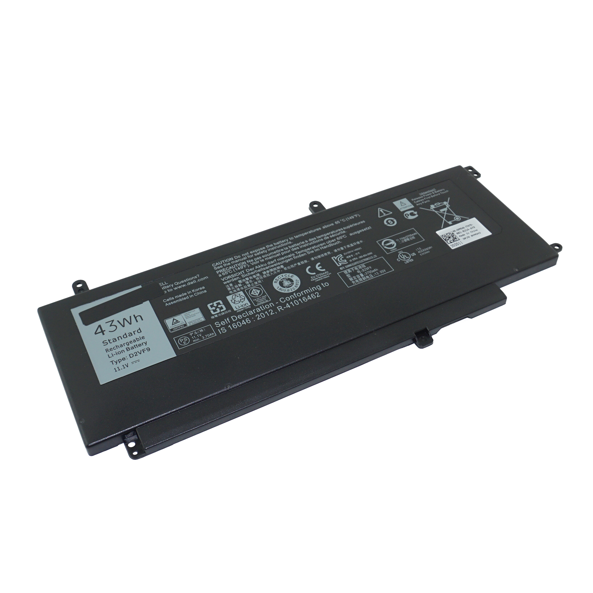 фото Аккумулятор azerty d2vf9 для dell inspiron 15 7000/7537/7547 и др. (pxr51)