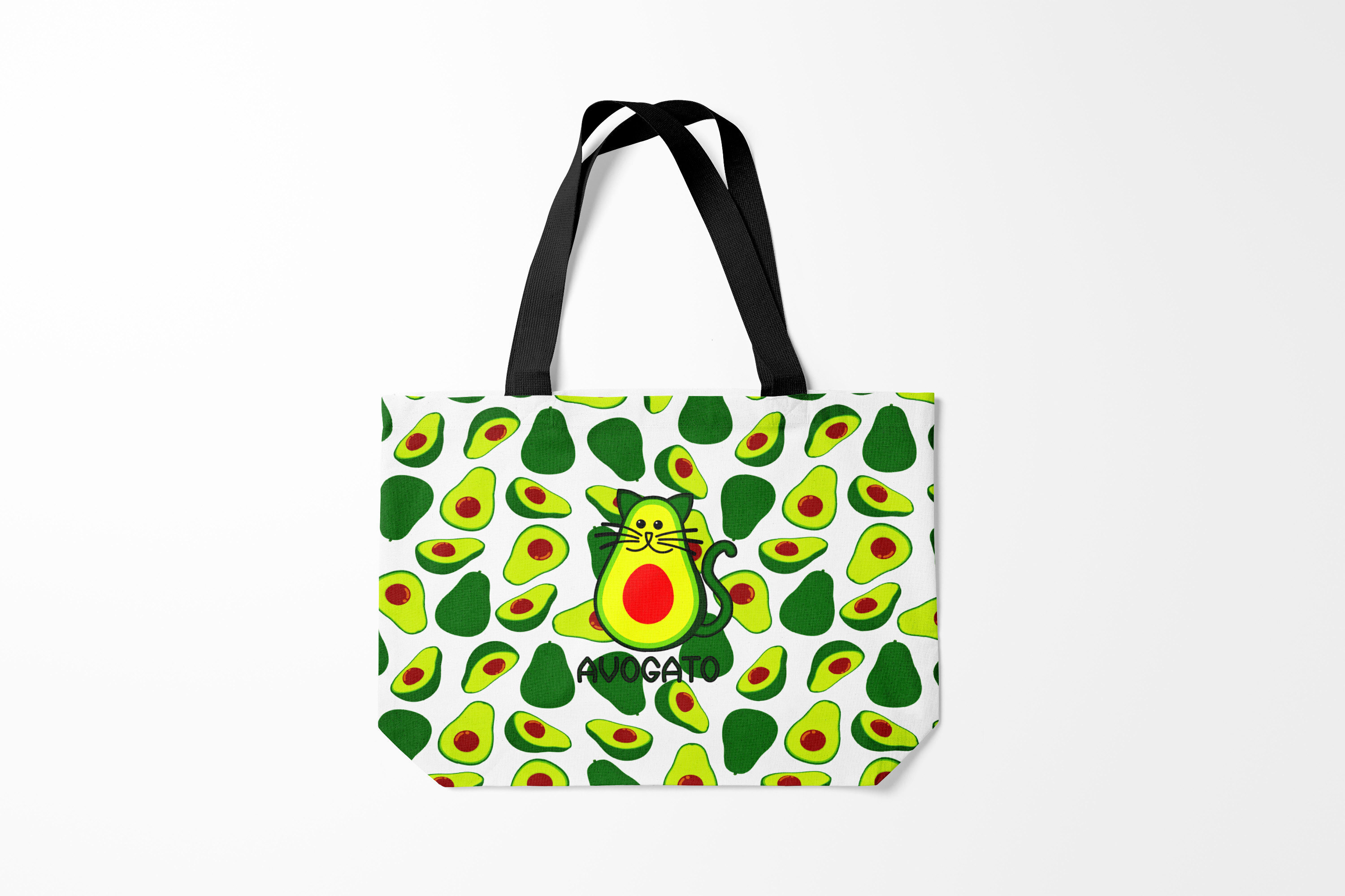

Сумка шoппер унисекс Burnettie Кот мем Avokado, белый, Кот мем Avokado
