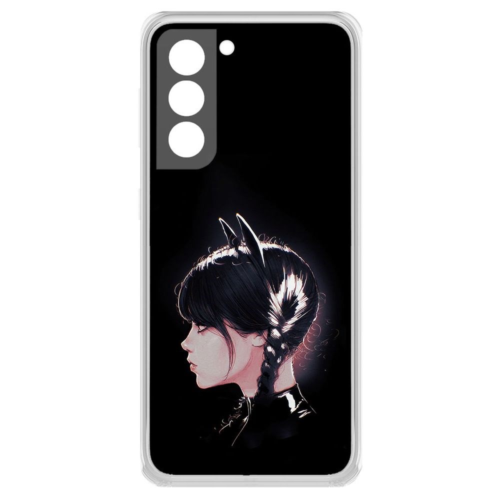 

Чехол-накладка Уэнсдей Аддамс - Кошка Уэнсдей для Samsung Galaxy S21+ (G996)