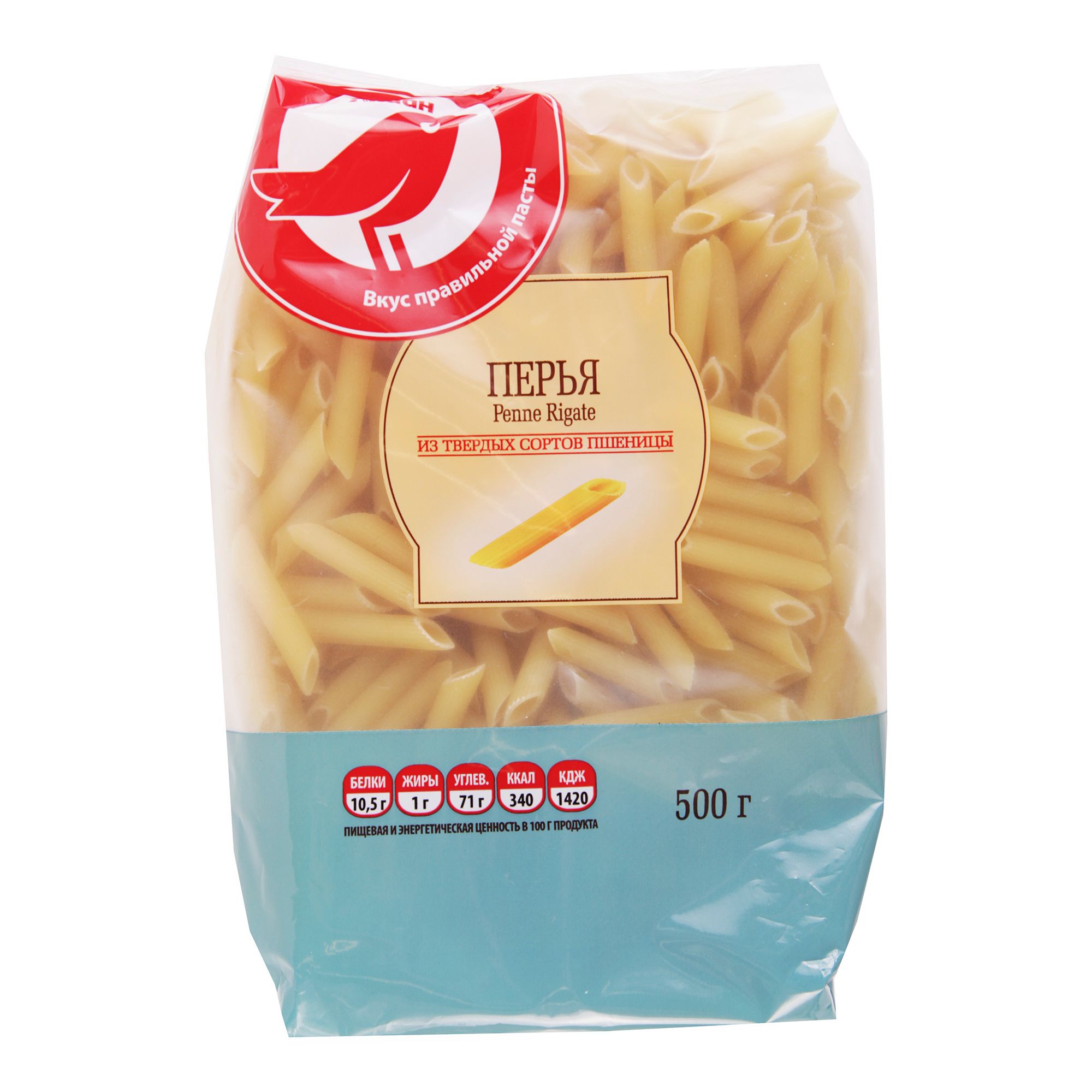 

Перья АШАН Красная птица из твердых сортов пшеницы, 500 г