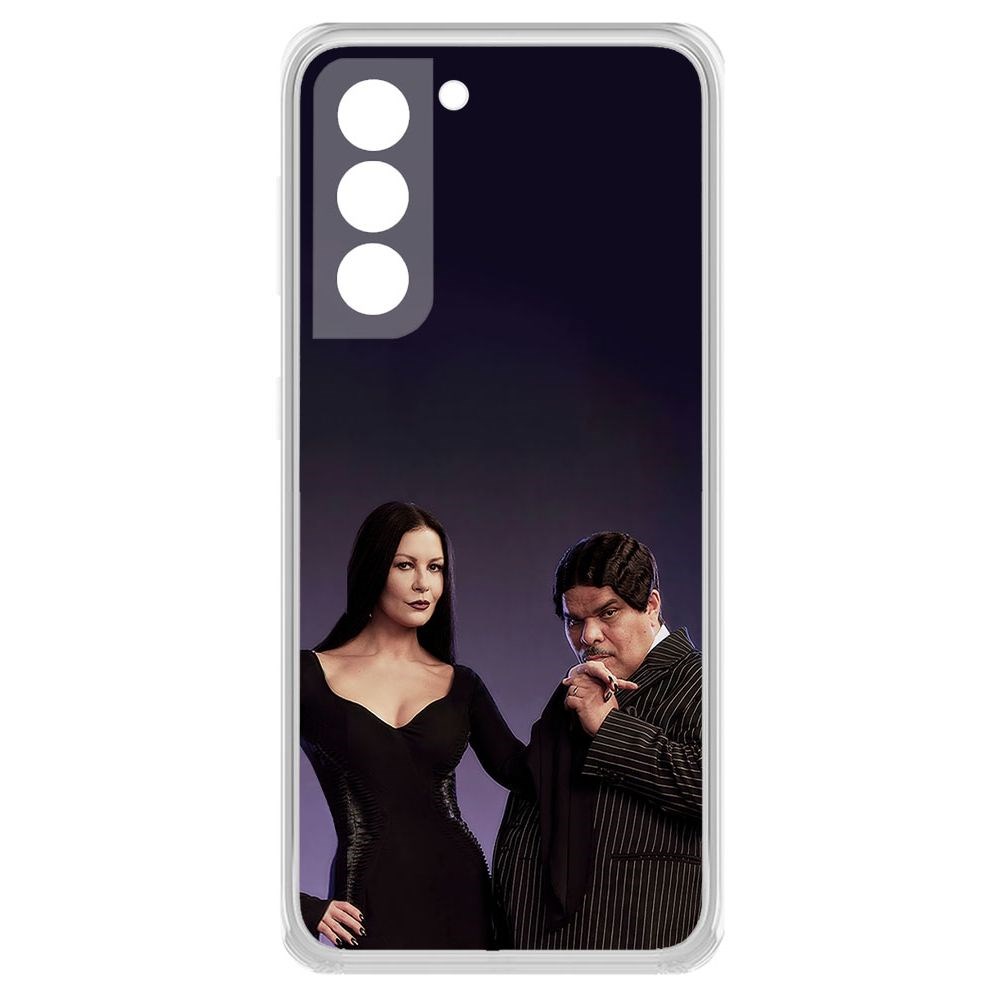 

Чехол-накладка Уэнсдей Аддамс - Мортиша и Гомес для Samsung Galaxy S21+ (G996)