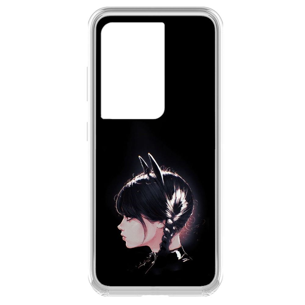 

Чехол-накладка Уэнсдей Аддамс - Кошка Уэнсдей для Samsung Galaxy S21 Ultra (G998)