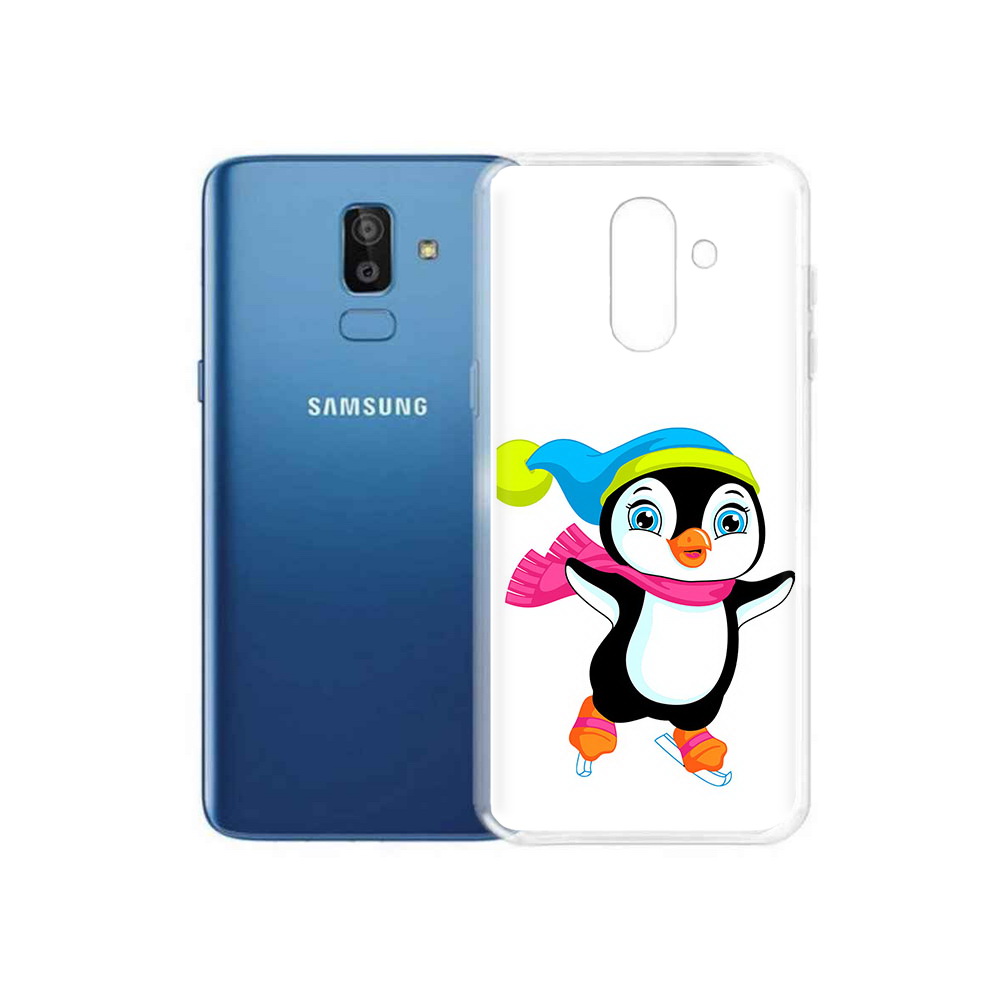 

Чехол MyPads Tocco для Samsung Galaxy J8 пингвин на коньках (PT226929.592.540), Прозрачный, Tocco