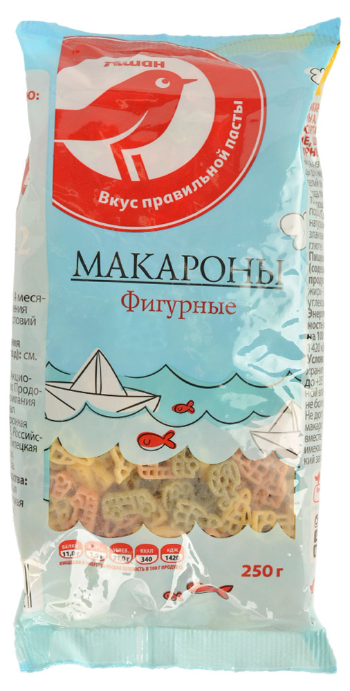 

Макаронные изделия АШАН Красная птица Детские 250 г