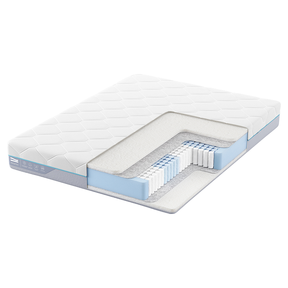 

Матрас анатомический Promtex Multipacket Strutto 180x200 независимые пружины, Белый, Strutto