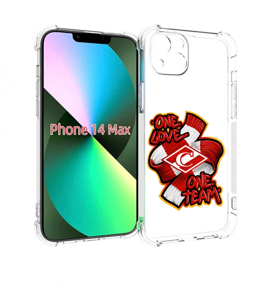 

Чехол MyPads ФК спарак 1 любовь для iPhone 14 Plus (6.7), Прозрачный, Tocco