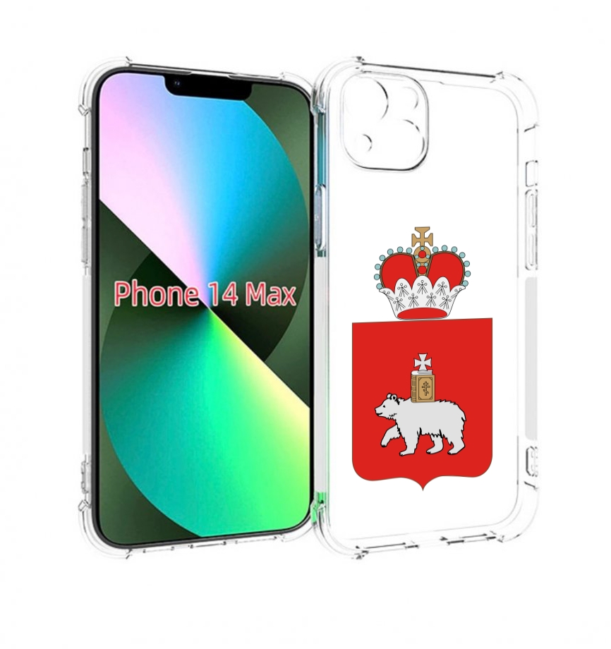 

Чехол MyPads герб-пермскии-краи для iPhone 14 Plus (6.7), Прозрачный, Tocco