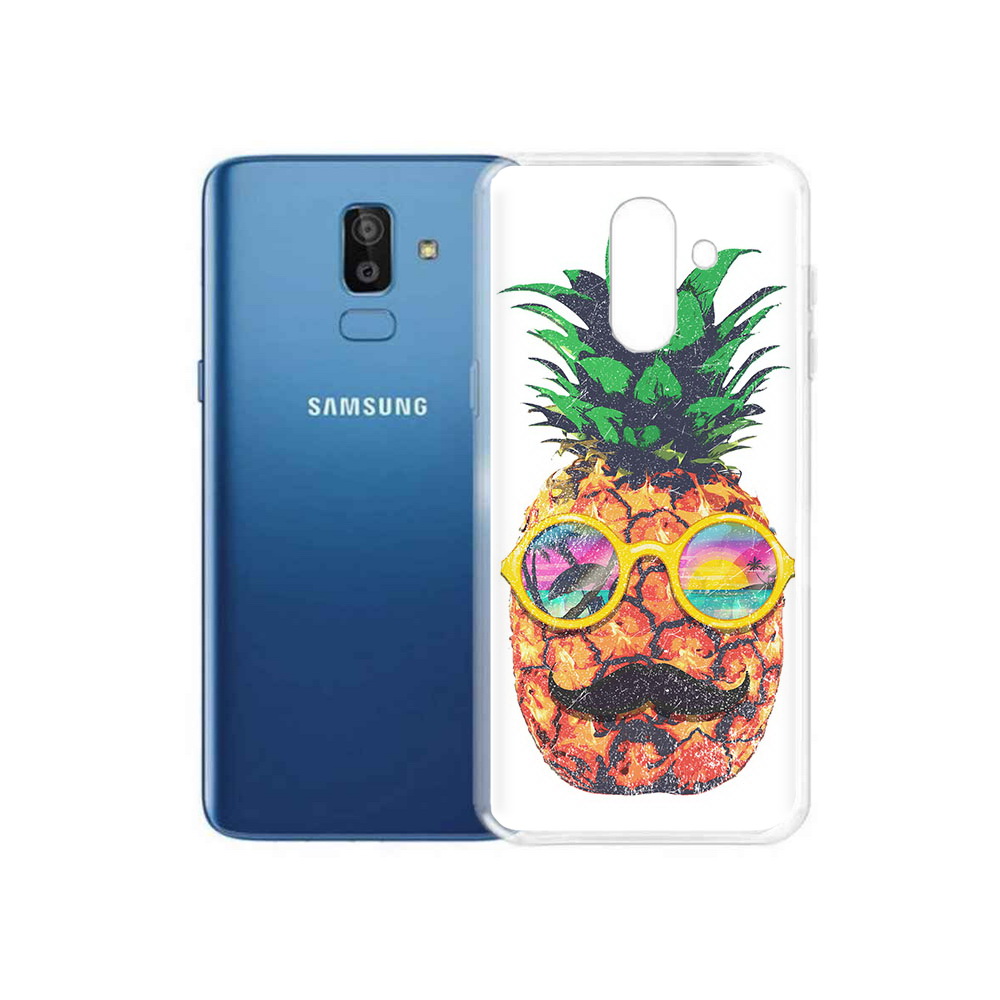 

Чехол MyPads Tocco для Samsung Galaxy J8 прикольный ананас с лицом (PT226929.592.556), Прозрачный, Tocco