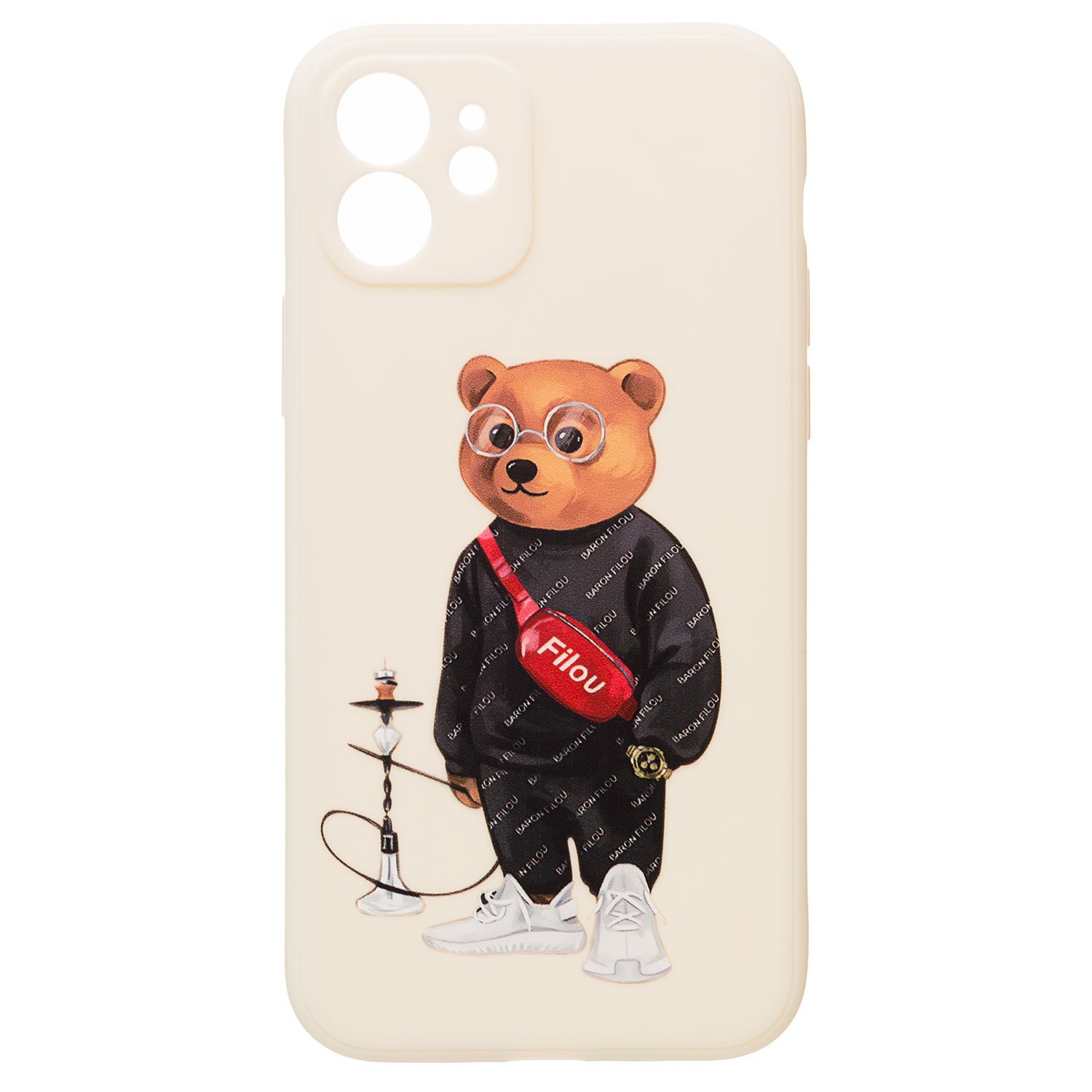 

Чехол iPhone 12 силиконовый (рис. 307/002), Белый, iPhone 12