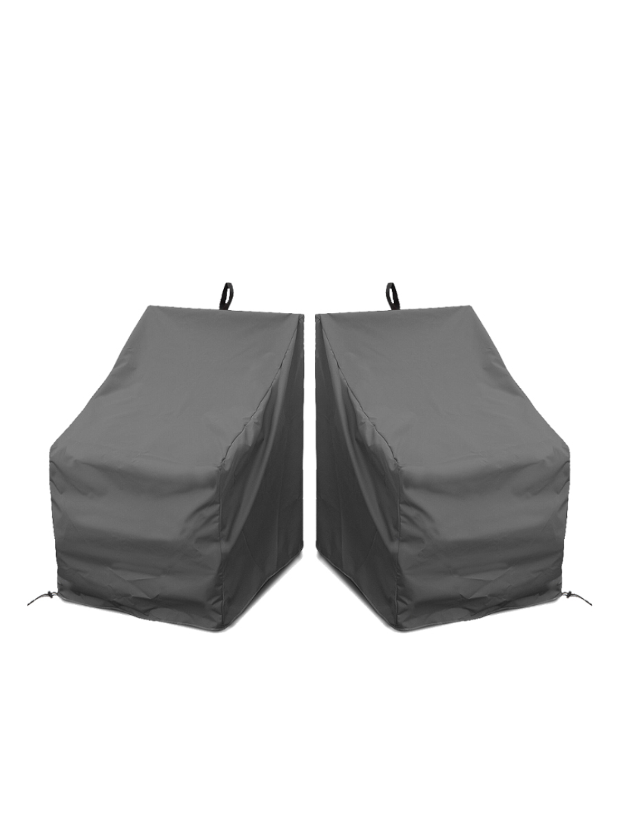 фото Комплект чехлов для стульев tplus 460x510x900 мм 2 шт (оксфорд 240, серый)