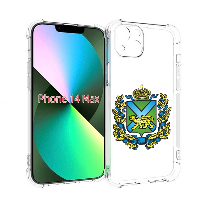 

Чехол MyPads герб-приморскии-краи для iPhone 14 Plus (6.7), Прозрачный, Tocco